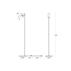 Торшер Maytoni Technical Bansky MOD129FL-01W 2