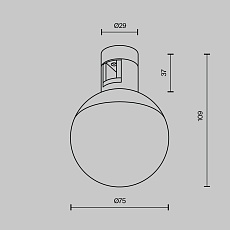 Трековый светильник Maytoni Technical TR149-1-5W3K-PT 3
