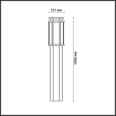 Уличный светильник Odeon Light Nature Gino 4048/1F 3