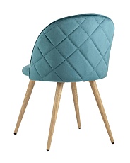 Кухонный стул Stool Group Лион велюр с ромбами аквамарин DC-69030A HLR-60 4