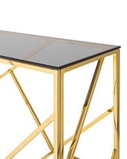 Консоль Stool Group АРТ ДЕКО 120х40 стекло smoke сталь золото ECST-015-TG-SK (120x40) 2