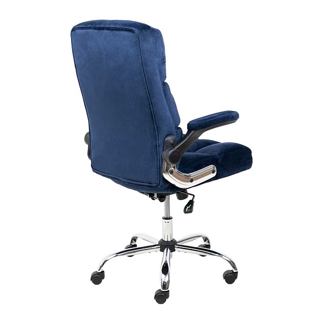 Кресло руководителя AksHome Caesar темно-синий, велюр 86366 Фото № 12