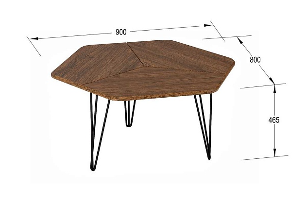 Журнальный стол Мебелик Олдем 006345 Фото № 3