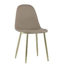 Кухонный стул Stool Group Валенсия экокожа коричневая золотые ножки DC-93025E PU brown