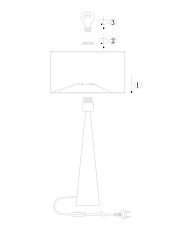Настольная лампа Lucide Conos 30594/81/72 2