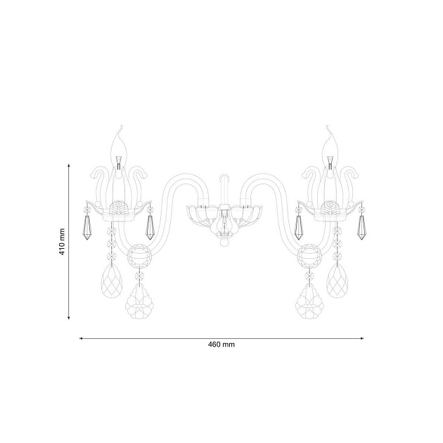 Бра Lucia Tucci Ashanti W1250.2 Clear изображение 2 Бра Lucia Tucci Ashanti W1250.2 Clear Фото № 2