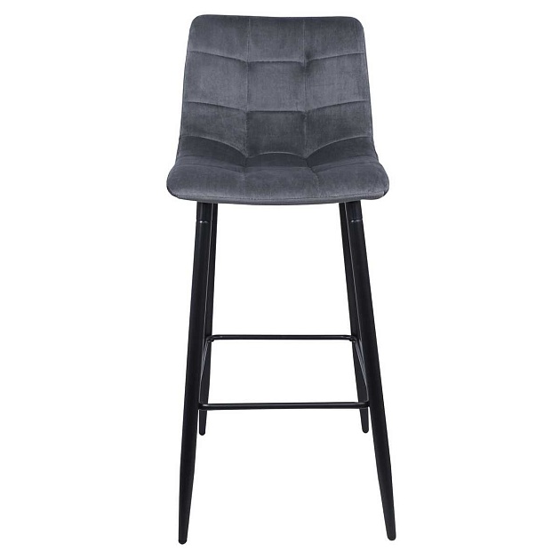 Барный стул AksHome Stella серый, велюр 75814 Фото № 5