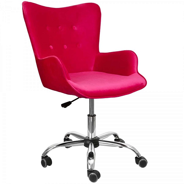 Поворотное кресло AksHome Bella фуксия, велюр 61451 Фото № 1