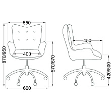 Поворотное кресло AksHome Bella мятный, велюр 64731 1