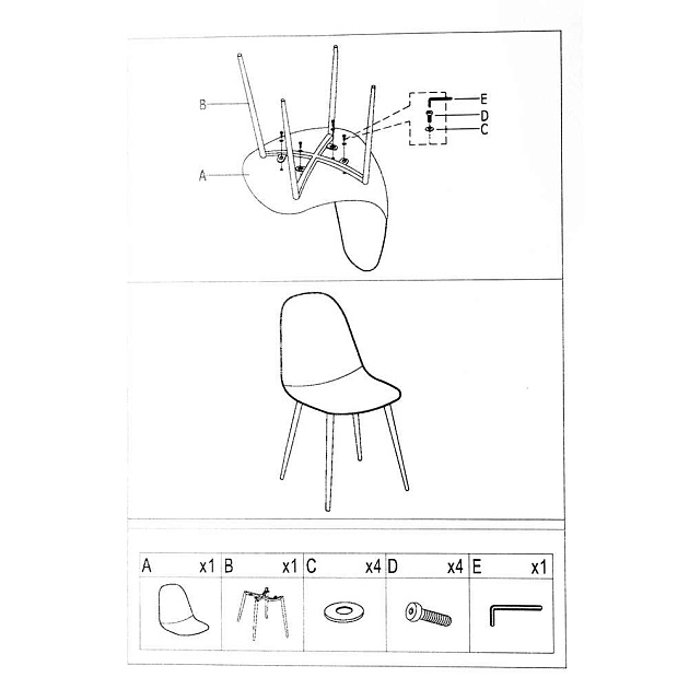 Кухонный стул Woodville Capri 11350 Фото № 2