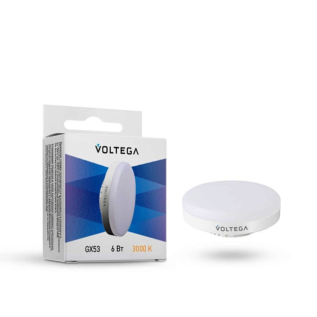 Лампа светодиодная Voltega GX53 6W 3000K матовая 7235 Фото № 2