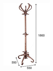 Напольная вешалка Мебелик В 10Н 001112 2