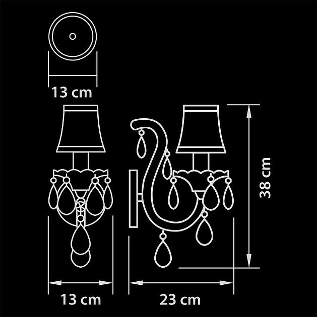 Бра Osgona Princia 726611 изображение 2 Бра Osgona Princia 726611 Фото № 2