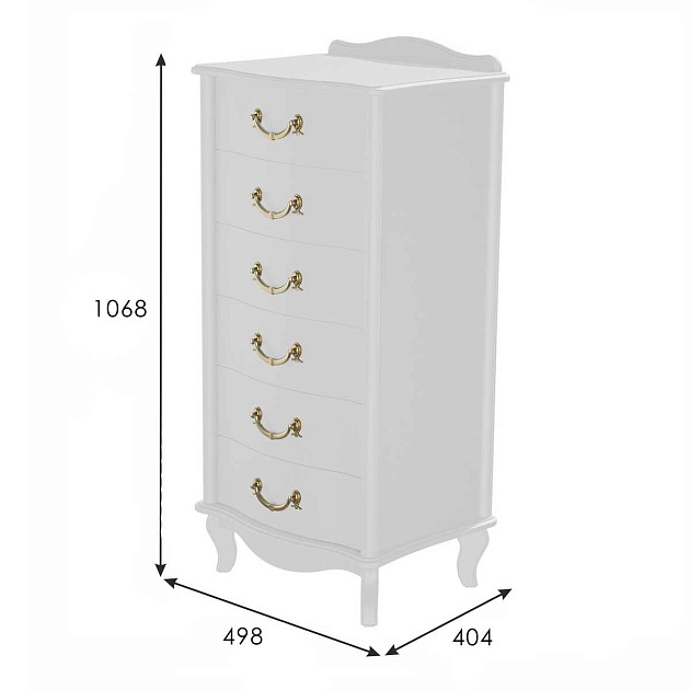 Комод Мебелик Джульетта 008550 изображение 3 Комод Мебелик Джульетта 008550 Фото № 3
