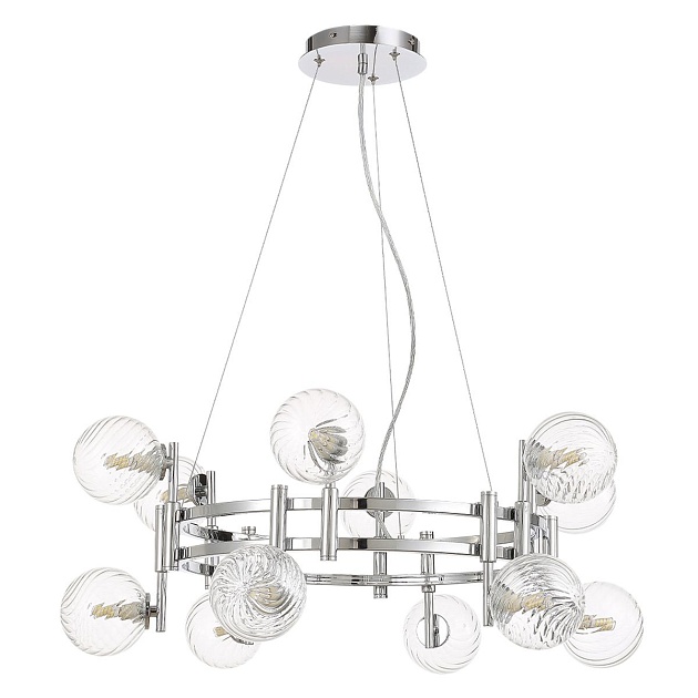 Подвесная люстра Crystal Lux Luxury SP12 Chrome Фото № 4