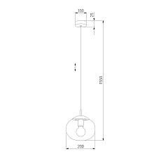 Подвесной светильник TK Lighting 5825 Vibe 1