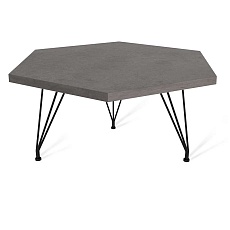 Журнальный стол Sheffilton SHT-TU29/H36/TT20 ЛДСП 70 черный муар/бетон чикаго темно-серый 1689199401