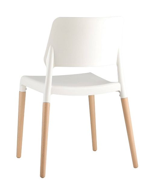 Кухонный стул Stool Group BISTRO белый с деревян. Ножками 8086 WHITE изображение 5 Кухонный стул Stool Group BISTRO белый с деревян. Ножками 8086 WHITE Фото № 5