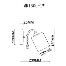 Бра MyFar Patrick MR1600-1W 1