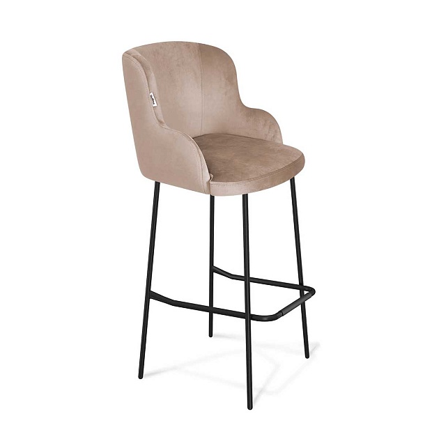 Барный стул Sheffilton SHT-ST39/S29 латте/черный муар 3623759503 Фото № 1