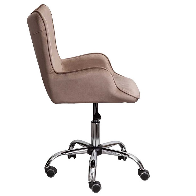 Поворотное кресло AksHome Bella бежевый, велюр 73319 Фото № 9