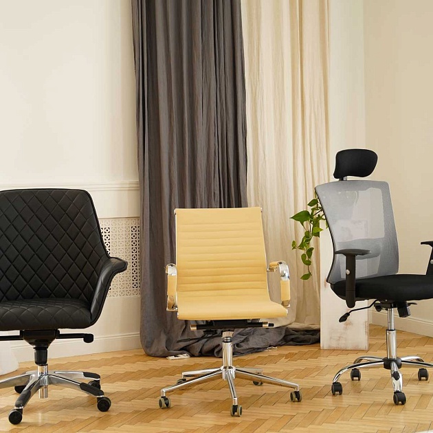 Офисное кресло AksHome Emmanuel бежевый, экокожа 70031 Фото № 5