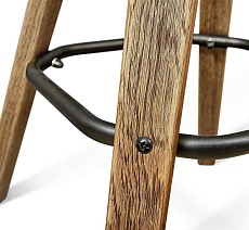 Полубарный стул Sheffilton SHT-ST16/S93 деревянный браш.коричневый/черный муар 3153162101 2