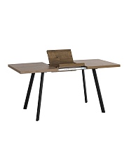 Кухонный стол Stool Group PLAIN 116-158х74 дуб/черный 80.581.01 8048 2