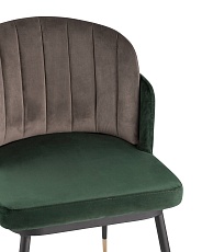 Кухонный стул Stool Group Пенелопа вельвет зеленый+коричневый FDC8054 FUT-73 + FUT-54 2