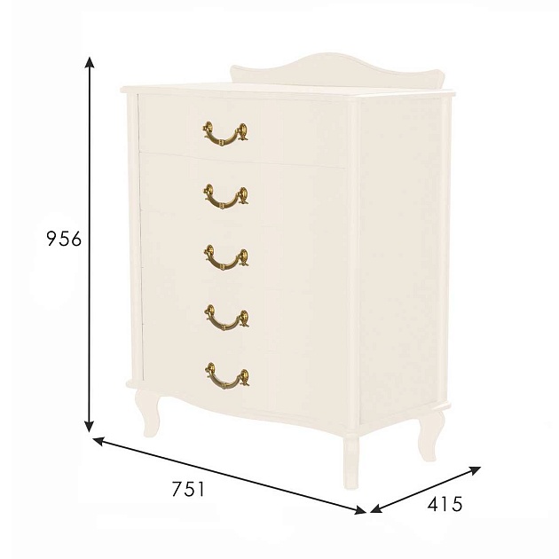 Комод Мебелик Джульетта 008543 изображение 3 Комод Мебелик Джульетта 008543 Фото № 3
