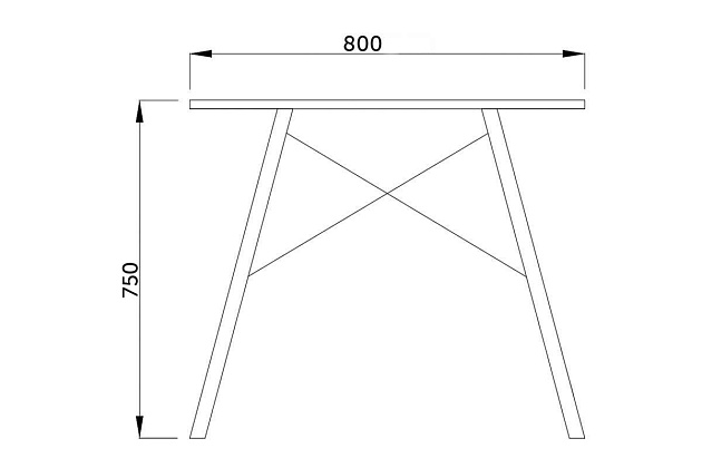 Кухонный стол AksHome Leila прозрачный, закаленное стекло 68203 Фото № 2