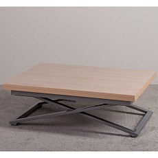 Стол-трансформер Levmar Compact D68/S59 дуб шамони светлый/ опоры серебро 7125110716