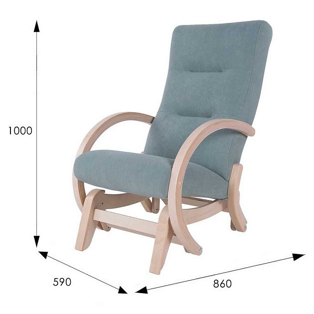 Кресло-качалка Мебелик Мэтисон 006470 Фото № 3