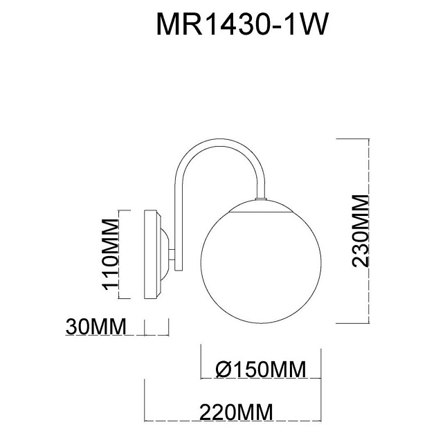 Бра MyFar Kate MR1430-1W изображение 2 Бра MyFar Kate MR1430-1W Фото № 2