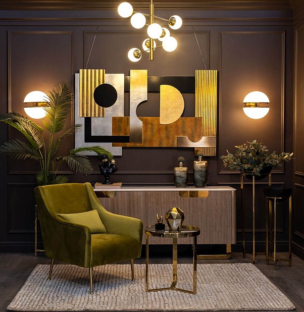 Журнальный стол Garda Decor 47ED-ET031Gold изображение 5 Журнальный стол Garda Decor 47ED-ET031Gold Фото № 5