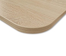 Кухонный стол Sheffilton SHT-TU14/60/60 ЛДСП белый муар/дуб сонома 3769213804 2