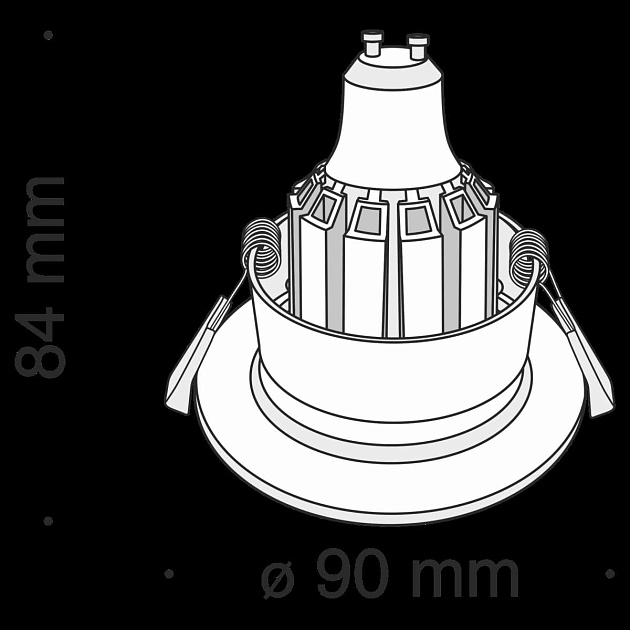 Встраиваемый светильник Maytoni Technical DL041-01B Фото № 3