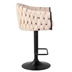 Стул барный DOBRIN LEON (бежевая ткань (LAR 275-1)) 9690-LM LEON 2