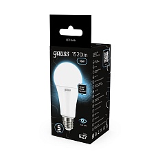 Лампа светодиодная Gauss E27 16W 4100K матовая 102502216 1