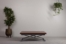 Стол-трансформер Levmar Compact D44/S59 миланский орех/ опоры серебро 7125110703 1