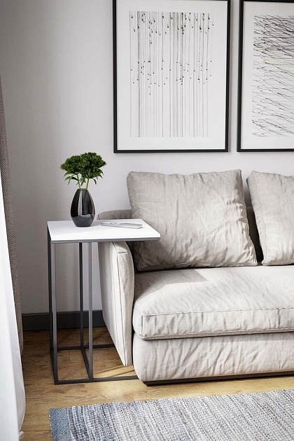 Приставной стол Калифорния Хайгрет белый 4085894502 Фото № 4