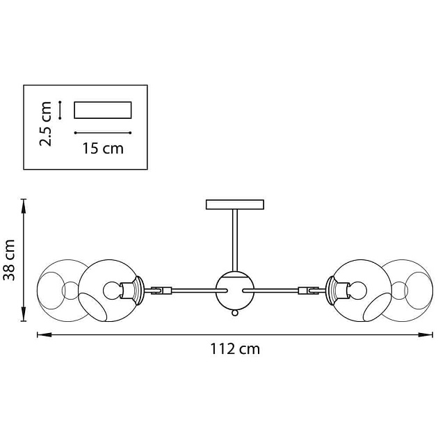 Потолочная люстра Lightstar Beta 785086 изображение 3 Потолочная люстра Lightstar Beta 785086 Фото № 3