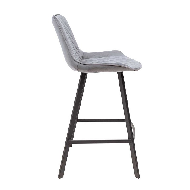 Барный стул AksHome Leros серый, велюр 81474 изображение 12 Барный стул AksHome Leros серый, велюр 81474 Фото № 12