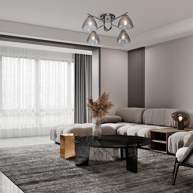 Потолочная люстра Escada Adonis 659/4PL Black Фото № 2