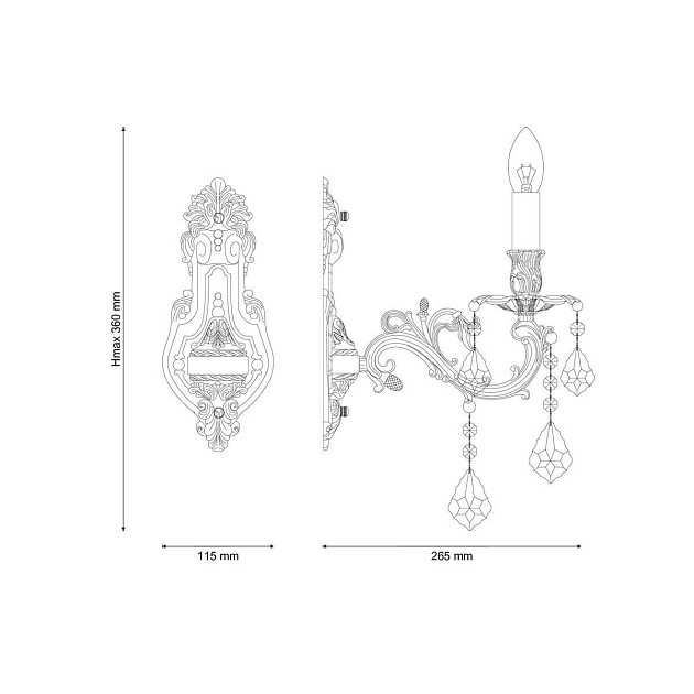 Бра Lucia Tucci Barletta W122.1 Cream White Фото № 2