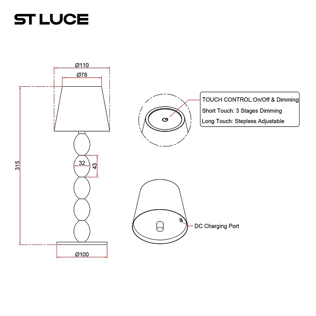 Настольная лампа ST Luce Ease SL1011.504.01 изображение 2 Настольная лампа ST Luce Ease SL1011.504.01 Фото № 2