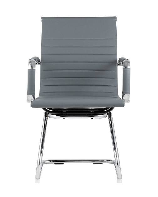 Офисный стул TopChairs Visit серое D-101L grey изображение 5 Офисный стул TopChairs Visit серое D-101L grey Фото № 5