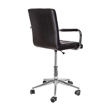 Поворотное кресло AksHome Rosio 2 черный, экокожа, на колесах 58825 4