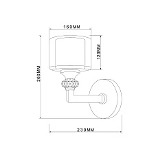 Бра Vele Luce Lotus VL1054W01 4