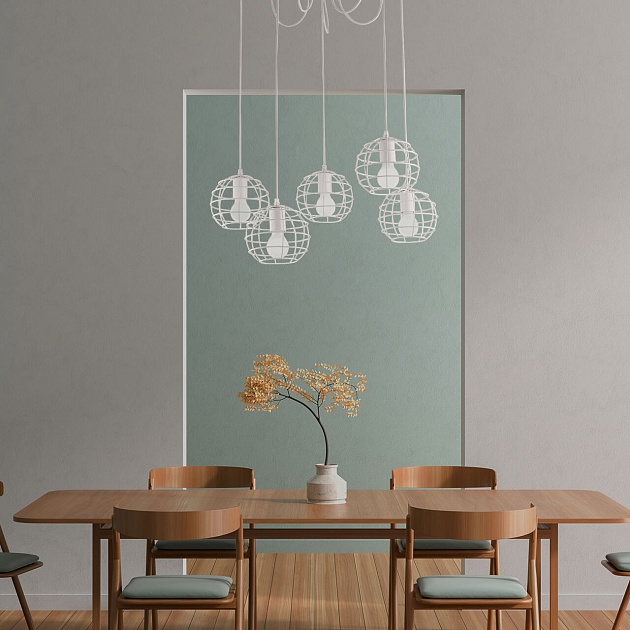 Подвесная люстра Arte Lamp A1110SP-5WH Фото № 3